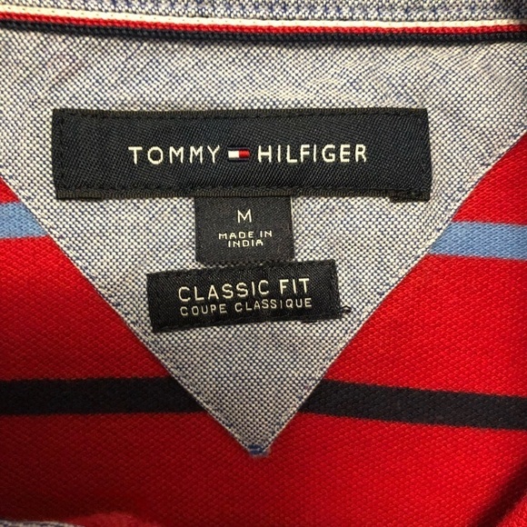 Tommy Hilfiger Red Striped Polo - Picture 4 of 6